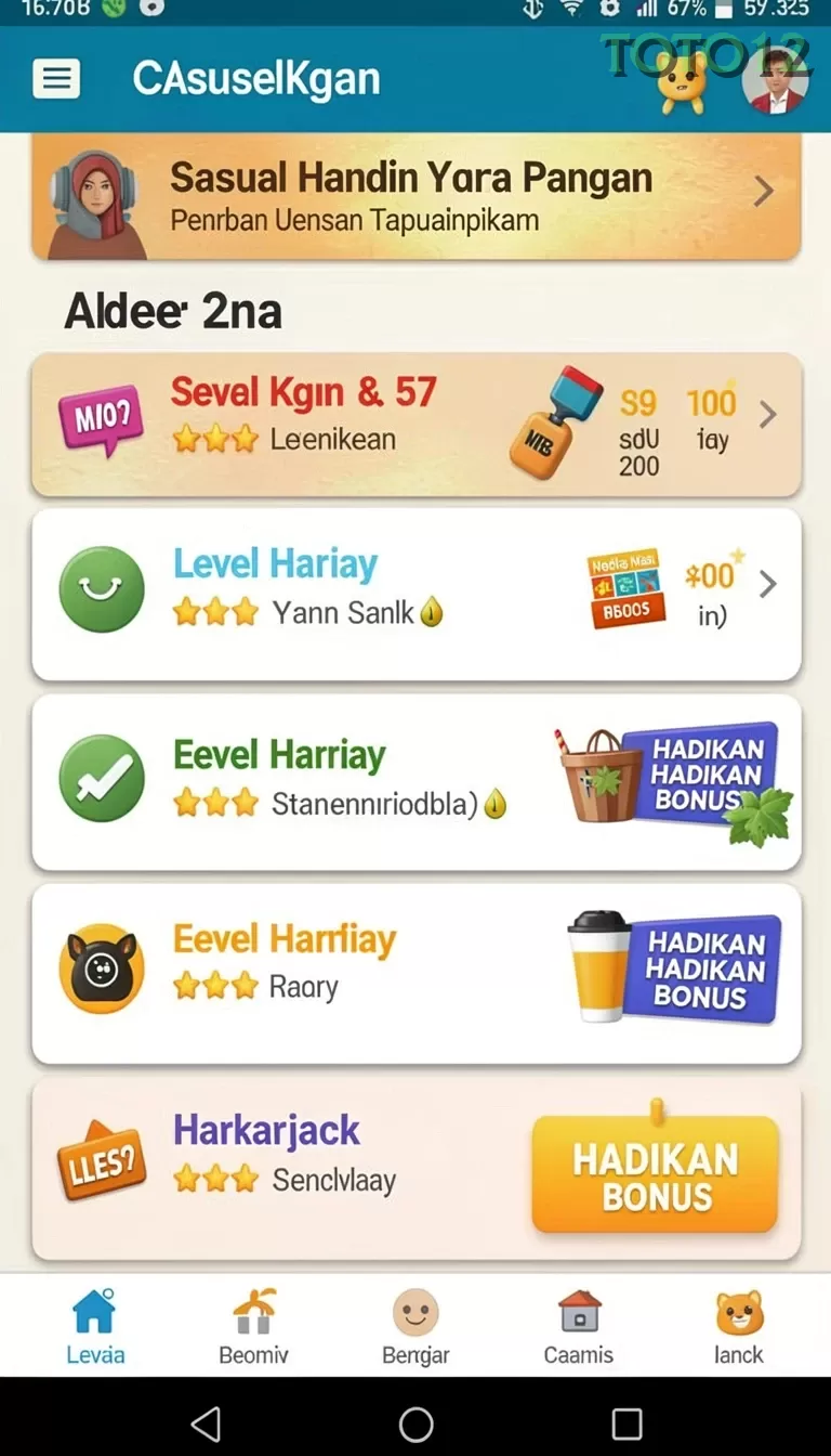 Cuplikan layar SR996 — menu navigasi