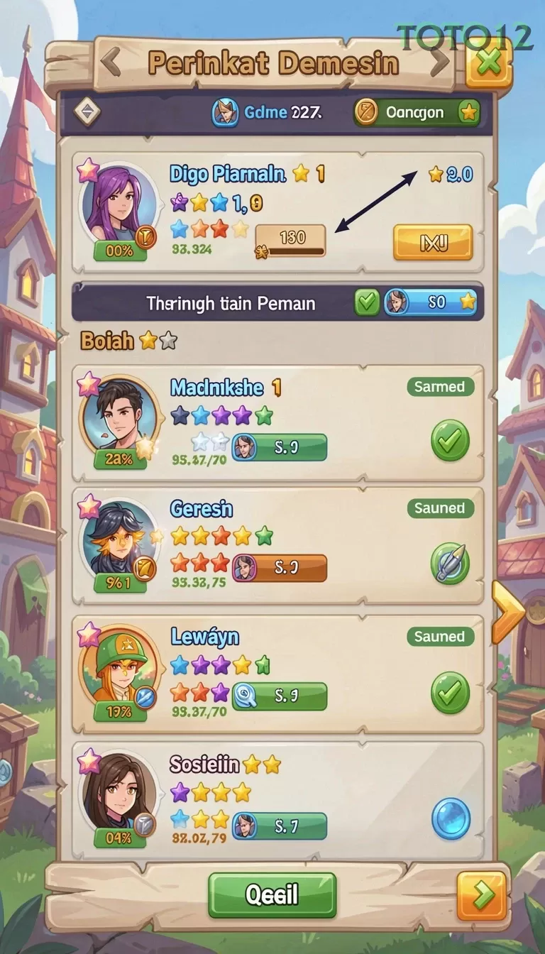 Cuplikan layar ZARA4D — menu navigasi